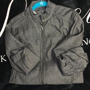 tommy hilfiger zip up jean jacket